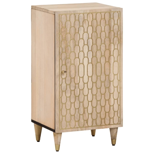 Credenza 40x33x75 cm in Legno Massello di Mango