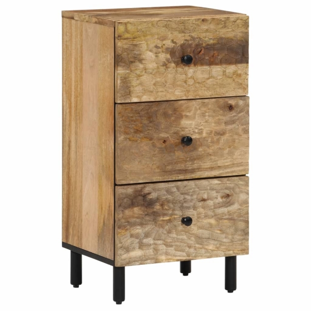 Credenza 40x33x75 cm in Legno Massello di Mango