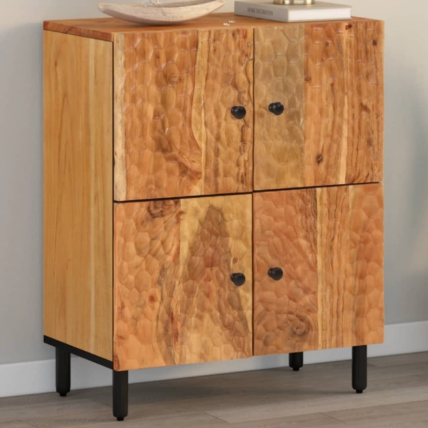 Credenza 60x33x75 cm in Legno Massello di Acacia