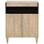 Credenza 60x33x75 cm in Legno Massello di Mango