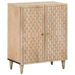 Credenza 60x33x75 cm in Legno Massello di Mango