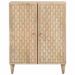 Credenza 60x33x75 cm in Legno Massello di Mango