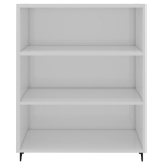 Credenza 69,5x32,5x90 cm Bianco Lucido in Legno Multistrato