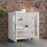 Credenza 69,5x34x90 cm in Legno Multistrato Bianco Lucido