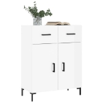 Credenza 69,5x34x90 cm in Legno Multistrato Bianco Lucido