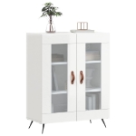 Credenza 69,5x34x90 cm in Legno Multistrato Bianco Lucido