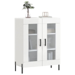 Credenza 69,5x34x90 cm in Legno Multistrato Bianco Lucido