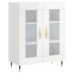 Credenza 69,5x34x90 cm in Legno Multistrato Bianco Lucido