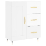 Credenza 69,5x34x90 cm in Legno Multistrato Bianco Lucido