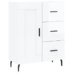 Credenza 69,5x34x90 cm in Legno Multistrato Bianco Lucido