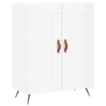 Credenza 69,5x34x90 cm in Legno Multistrato Bianco Lucido