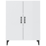 Credenza 70x34x90 cm in Legno Multistrato Bianco Lucido