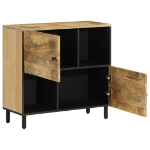 Credenza 80x33x75 cm in Legno Massello di Mango