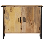 Credenza 88x30x69 cm in Legno Massello di Mango