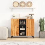 Credenza 90x33x75 cm in Legno Massello di Acacia