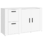 Credenza Bianca 100x33x59,5 cm in Legno Multistrato