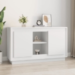 Credenza Bianca 102x35x60 cm in Legno Multistrato