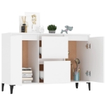 Credenza Bianca 104x35x70 cm in Legno Multistrato