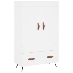 Credenza Bianca 69,5x31x115 cm in Legno Multistrato