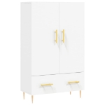 Credenza Bianca 69,5x31x115 cm in Legno Multistrato