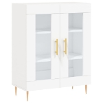 Credenza Bianca 69,5x34x90 cm in Legno Multistrato