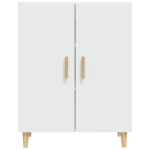 Credenza Bianca 70x34x90 cm in Legno Multistrato