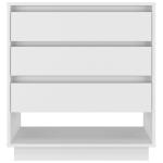 Credenza Bianco Lucido 70x41x75 cm in Truciolato