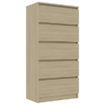 Credenza Cassetti Rovere Sonoma 60x35x121 cm Legno Multistrato