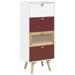 Credenza con Cassetti 40x30x95 cm in Legno Multistrato