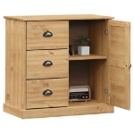 Credenza con Cassetti VIGO 78x40x75cm Legno Massello Pino