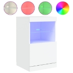 Credenza con Luci LED Bianca 41x37x67 cm