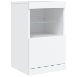 Credenza con Luci LED Bianca 41x37x67 cm