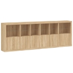 Credenza con Luci LED Rovere Sonoma 283x37x100 cm