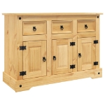 Credenza Corona Marrone 115x43x79,5 cm Legno di Pino Messicano