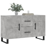 Credenza Grigio Cemento 100x36x60 cm in Legno Multistrato