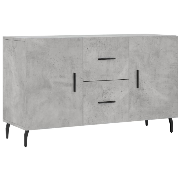 Credenza Grigio Cemento 100x36x60 cm in Legno Multistrato