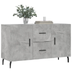 Credenza Grigio Cemento 100x36x60 cm in Legno Multistrato