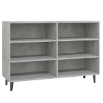 Credenza Grigio Cemento 103,5x35x70 cm in Legno Multistrato