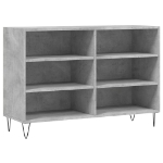 Credenza Grigio Cemento 103,5x35x70 cm in Legno Multistrato