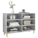 Credenza Grigio Cemento 103,5x35x70 cm in Legno Multistrato