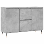 Credenza Grigio Cemento 104x35x70 cm in Legno Multistrato