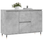 Credenza Grigio Cemento 104x35x70 cm in Legno Multistrato