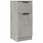 Credenza Grigio Cemento 30x30x70 cm in Legno Multistrato