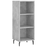 Credenza Grigio Cemento 34,5x32,5x90 cm in Legno Multistrato