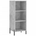 Credenza Grigio Cemento 34,5x32,5x90 cm in Legno Multistrato