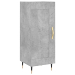 Credenza Grigio Cemento 34,5x34x90 cm in Legno Multistrato