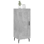 Credenza Grigio Cemento 34,5x34x90 cm in Legno Multistrato