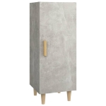 Credenza Grigio Cemento 34,5x34x90 cm in Legno Multistrato