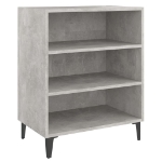 Credenza Grigio Cemento 57x35x70 cm in Legno Multistrato