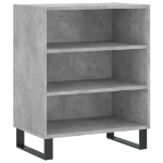 Credenza Grigio Cemento 57x35x70 cm in Legno Multistrato